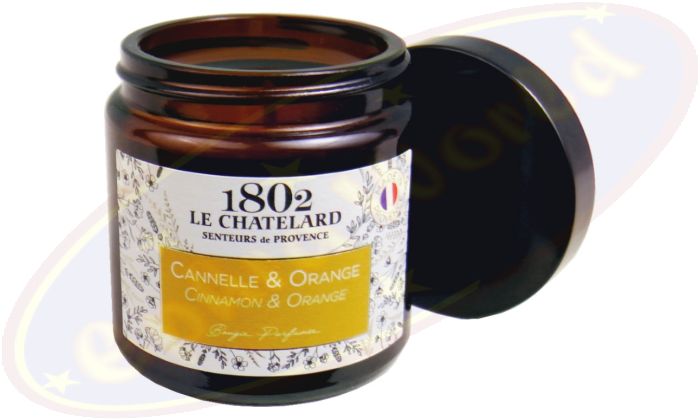 Le Chatelard 1802 vegane Duftkerze Zimt & Orange 80g