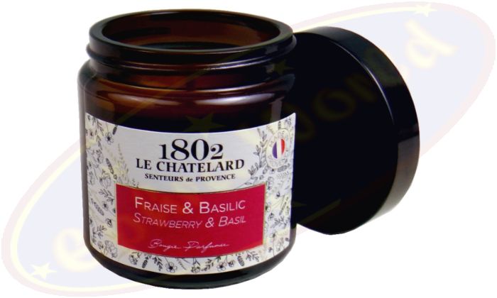 Le Chatelard 1802 vegane Duftkerze Erdbeere & Basilikum 80g