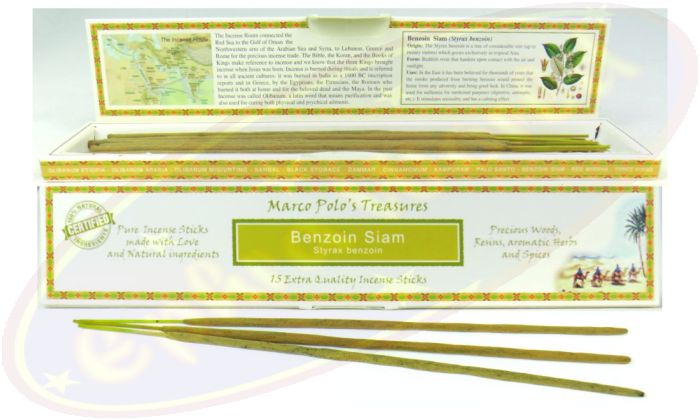 Marco Polo´s Treasures Benzoin Siam Räucherstäbchen 30g
