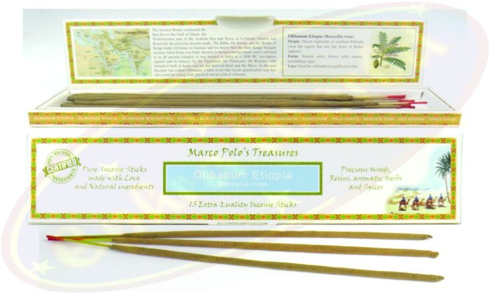 Marco Polo´s Treasures Olibanum Etiopia Räucherstäbchen 30g