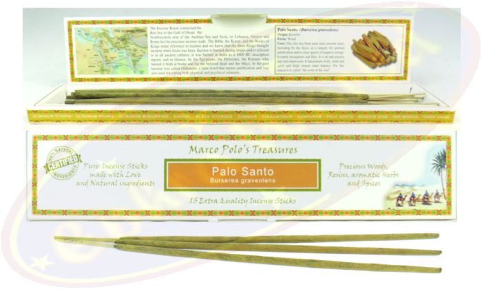 Marco Polo´s Treasures Palo Santo Räucherstäbchen 30g
