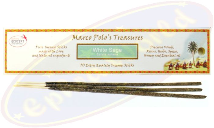 Marco Polo´s Treasures White Sage Masala Räucherstäbchen 20g
