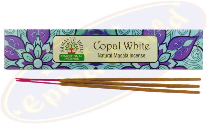 Namaste India Natural Masala Räucherstäbchen Copal White