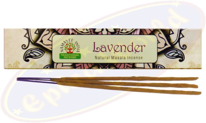 Namaste India Natural Masala Räucherstäbchen Lavender