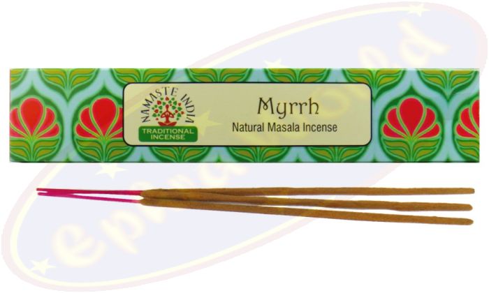 Namaste India Natural Masala Räucherstäbchen Myrrh