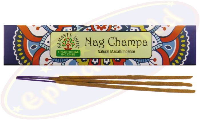 Namaste India Natural Masala Räucherstäbchen Nag Champa