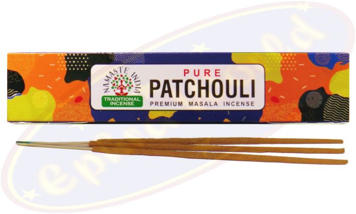 Namaste India Pure Patchouli Premium Masala Räucherstäbchen