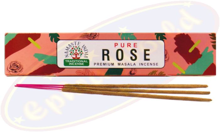 Namaste India Pure Rose Premium Masala Räucherstäbchen
