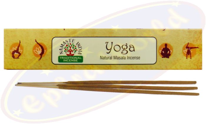 Namaste India Natural Masala Räucherstäbchen Yoga