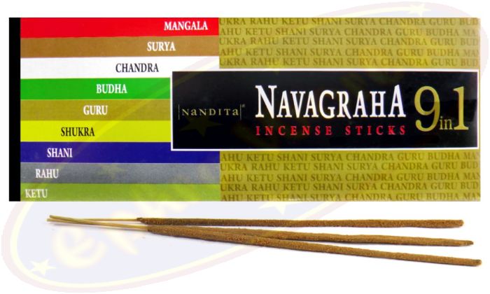 Nandita Navagraha 9 in 1 Premium Masala  Räucherstäbchen