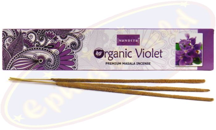 Nandita Organic Violet Premium Masala Räucherstäbchen