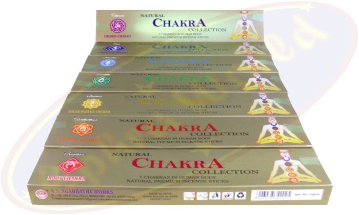 Natural Chakra Collection Räucherstäbchen 7er Set