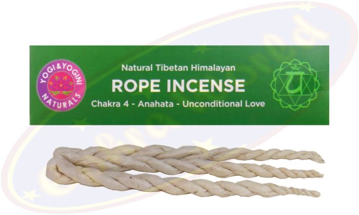 Natural Tibetan Himalayan Rope Incense/Räucherschnüre 4. Chakra
