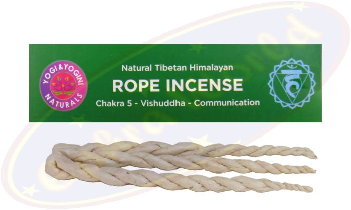 Natural Tibetan Himalayan Rope Incense/Räucherschnüre 5. Chakra