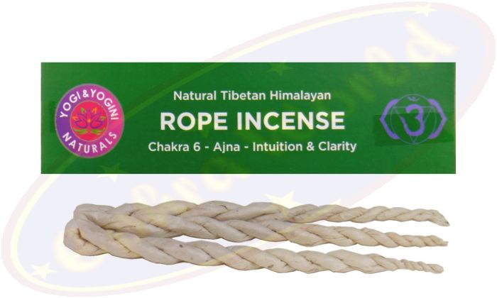 Natural Tibetan Himalayan Rope Incense/Räucherschnüre 6. Chakra