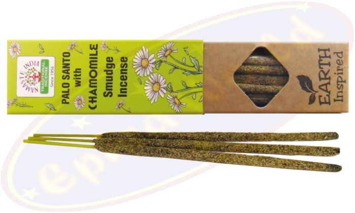 Namaste India Earth Inspired Smudge Räucherstäbchen Palo Santo & Chamomile