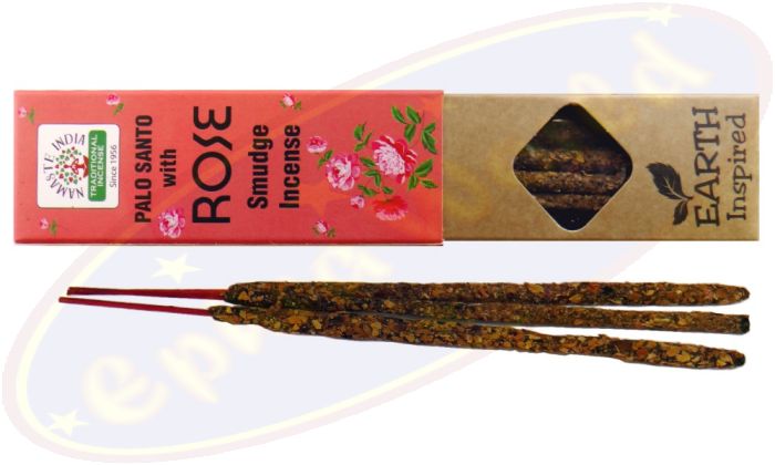 Namaste India Earth Inspired Smudge Räucherstäbchen Palo Santo & Rose