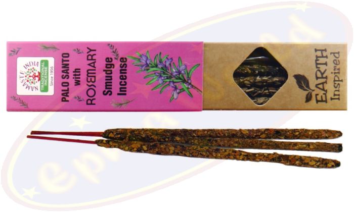 Namaste India Earth Inspired Smudge Räucherstäbchen Palo Santo & Rosemary