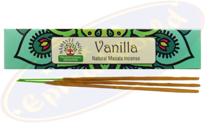 Namaste India Natural Masala Räucherstäbchen Vanilla