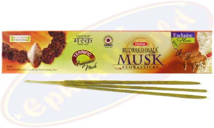 Padma Rudrakshmala Musk (Moschus) Masala Räucherstäbchen