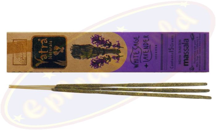 Parimal Yatra White Sage & Lavender Masala Räucherstäbchen 15g