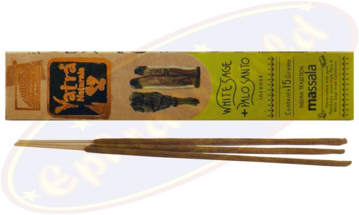 Parimal Yatra White Sage & Palo Santo Masala Räucherstäbchen 15g