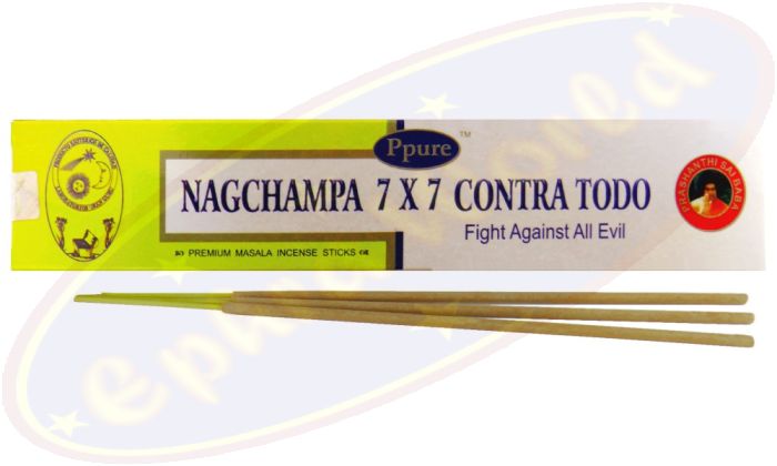 Ppure Nag Champa 7x7 Contra Todo Masala Räucherstäbchen