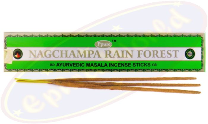 Ppure Nag Champa Rainforest Ayurvedic Masala Räucherstäbchen