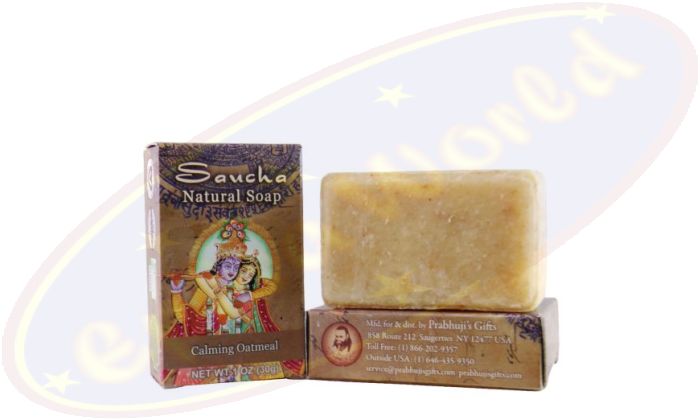 Prabhuji´s Gifts Pflegeseife Natural Calming Oatmeal (Hafer) 30g
