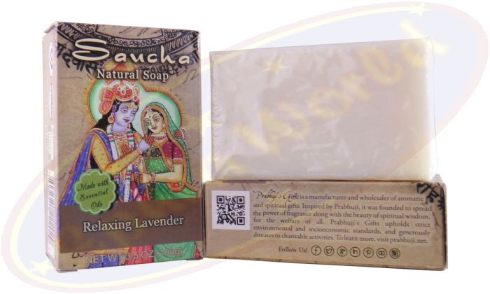 Prabhuji´s Gifts Pflegeseife Natural Relaxing Lavender 100g