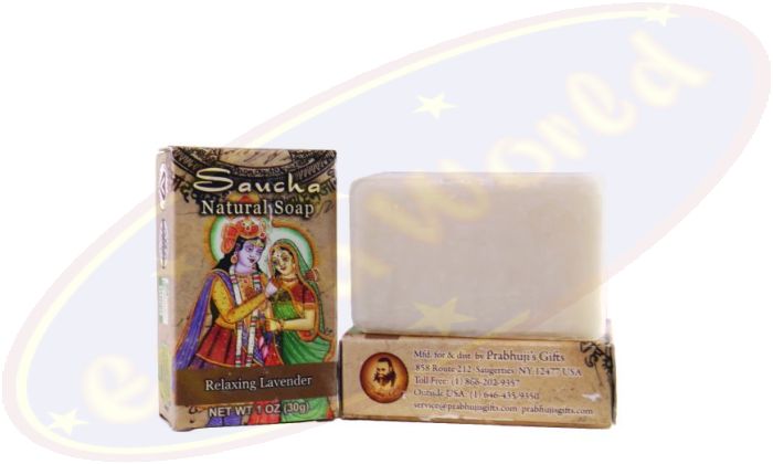 Prabhuji´s Gifts Pflegeseife Natural Relaxing Lavender 30g