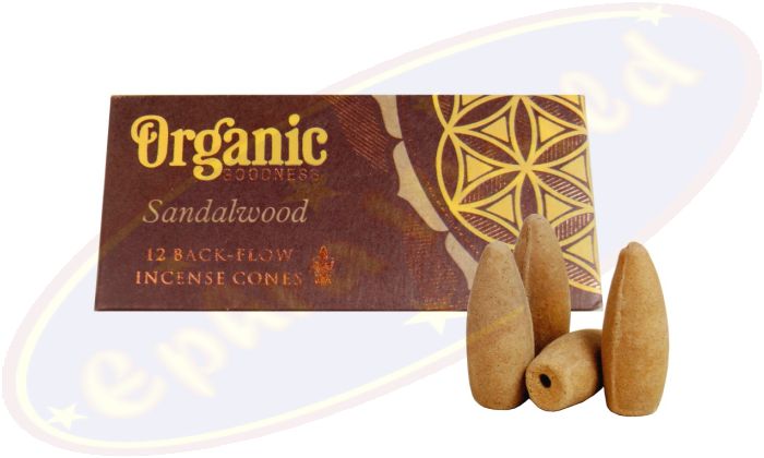 Song Of India Organic Goodness Rückflussräucherkegel Sandalwood