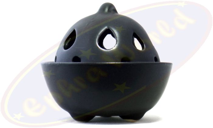 Räucherkegelbrenner schwarz 8x7cm