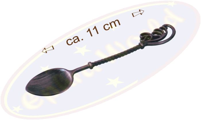 Räucherlöffel Metall kupferrot Ornament 11cm