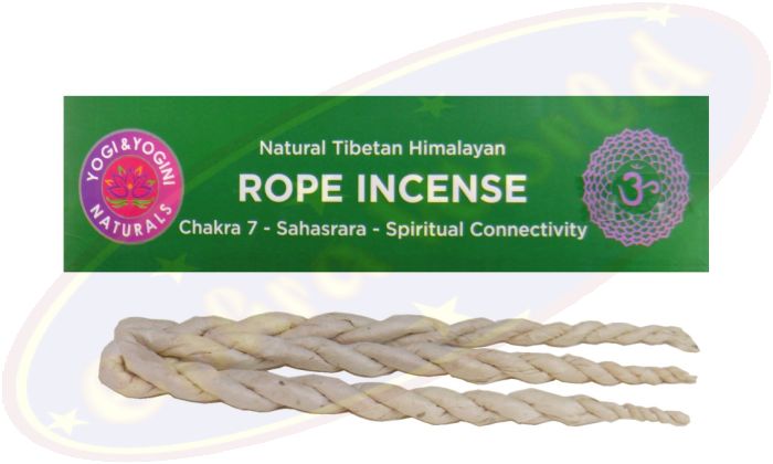 Natural Tibetan Himalayan Rope Incense/Räucherschnüre 7. Chakra