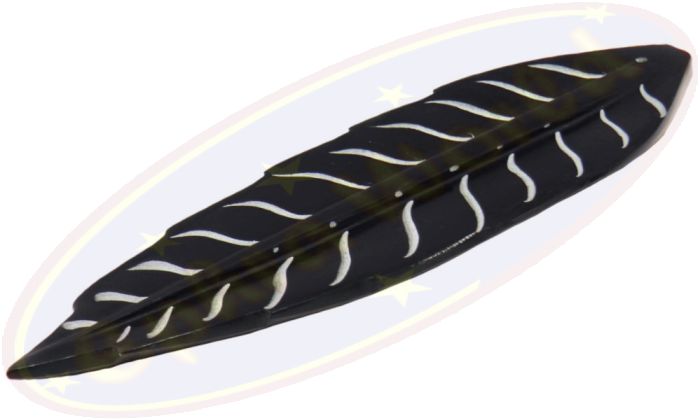 Räucherstäbchenhalter Blatt Speckstein breit