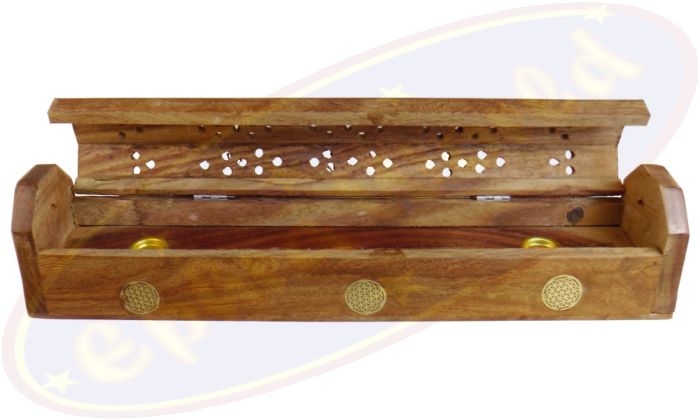 Komfort Räucherstäbchenhalterbox Motiv Blume des Lebens