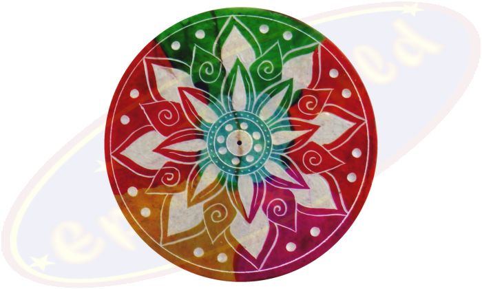 Räucherstäbchenhalterschale Agra Mandala bunt 13cm