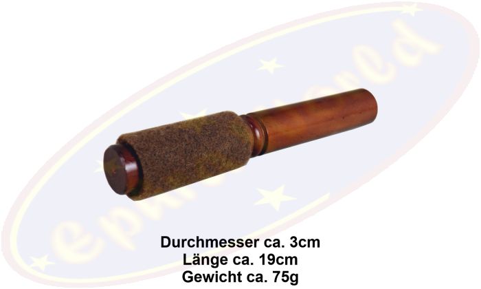 Reibeklöppel/schläger Reibo Filz braun 19cm für Klangschalen