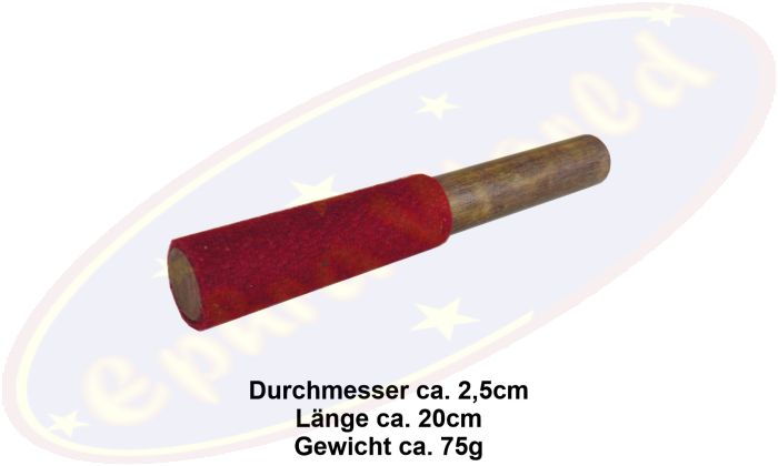 Reibeklöppel/schläger Reibo Filz rot 20cm für Klangschalen