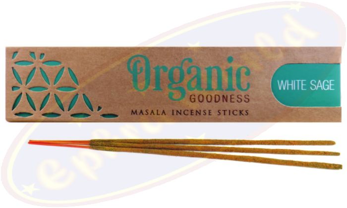 Song Of India Organic Masala Räucherstäbchen White Sage