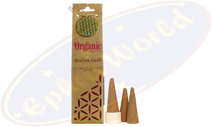 Song Of India Organic Goodness XL Räucherkegel Arabian Oudh (Oodh)