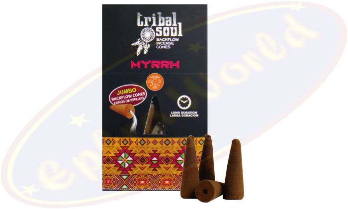 Hari Darshan Tribal Soul Backflow XL Rückfluss-Räucherkegel Myrrh