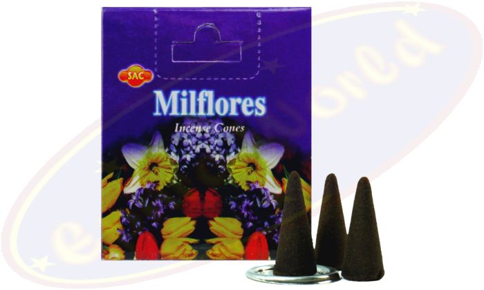 SAC Milflores viele Blumen Räucherkegel