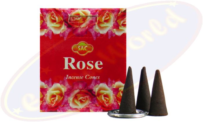 SAC Rose Räucherkegel