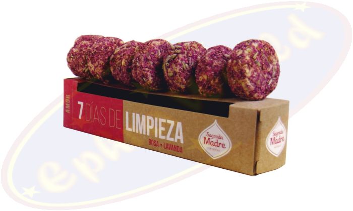 Sagrada Madre Räuchertabs 7 Tage Reinigung Rose Lavendel