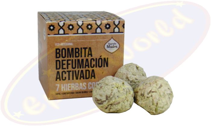 Sagrada Madre 8 aktive Defumation Räucherkugeln 7 Kräuter & Copal