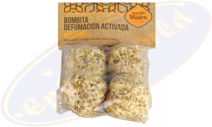 Sagrada Madre 4 aktive Defumation Räucherkugeln Palo Santo
