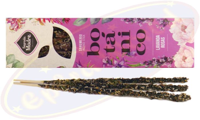Sagrada Madre Botanico Lavanda Rosas Smudge Räucherstäbchen