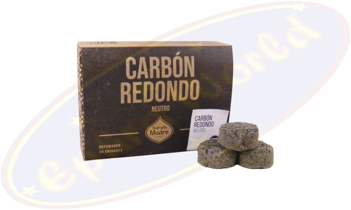 Sagrada Madre Carbon Redondo Neutro 24 Räucherkohlen